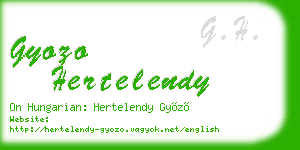 gyozo hertelendy business card