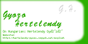 gyozo hertelendy business card